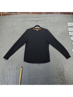 Omni Wool Top Mens Medium Black Long Sleeve Crew Neck Performance Base Layer